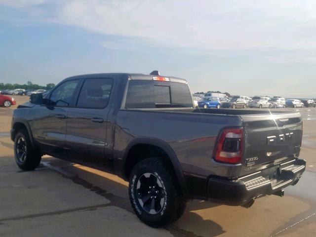 1C6SRFLT7KN694643 - 2019 RAM 1500 REBEL GRAY photo 3