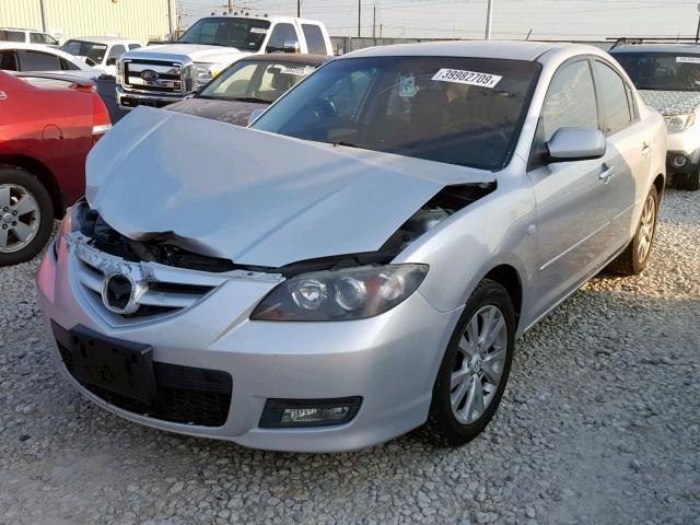 JM1BK323681826904 - 2008 MAZDA 3 S SILVER photo 2