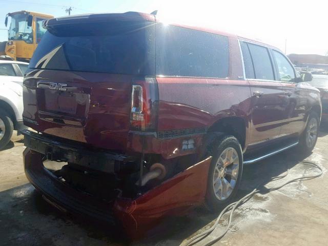 1GKS1FEC4HR351615 - 2017 GMC YUKON XL C RED photo 4