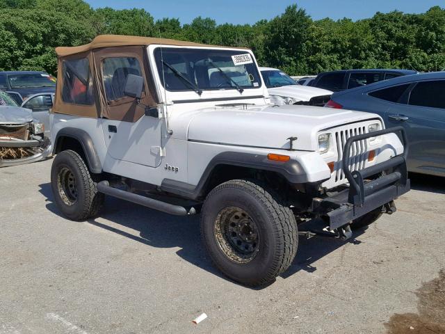 1J4FY19P8RP438899 - 1994 JEEP WRANGLER / WHITE photo 1