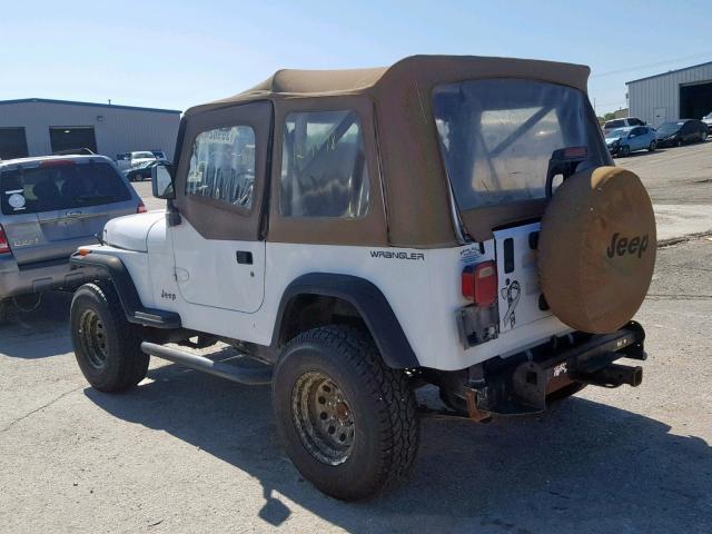 1J4FY19P8RP438899 - 1994 JEEP WRANGLER / WHITE photo 3