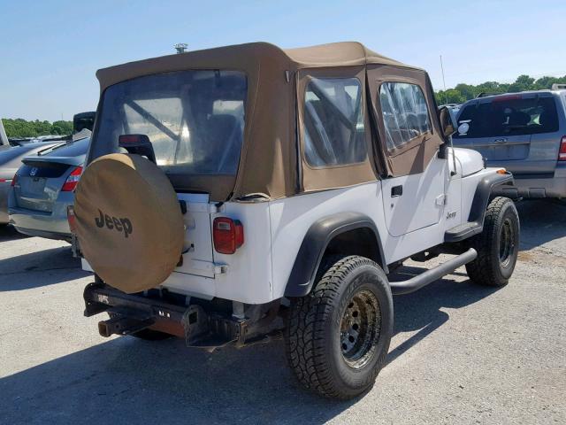 1J4FY19P8RP438899 - 1994 JEEP WRANGLER / WHITE photo 4