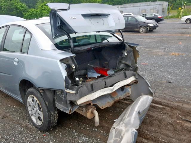 1G8AJ52F03Z165587 - 2003 SATURN ION LEVEL BLUE photo 9