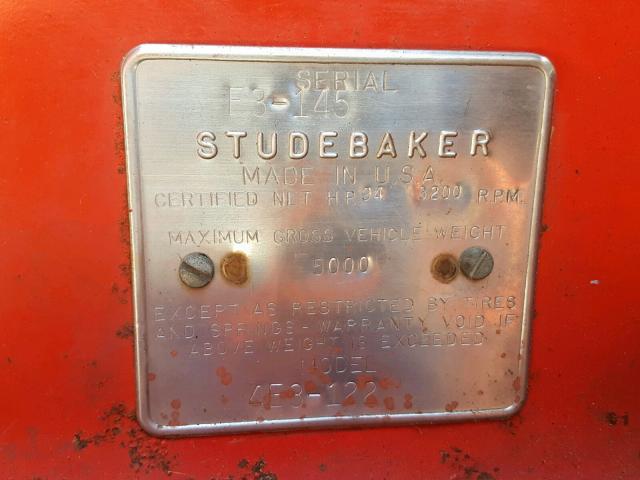 E3145 - 1959 STUDEBAKER TRUCK ORANGE photo 10