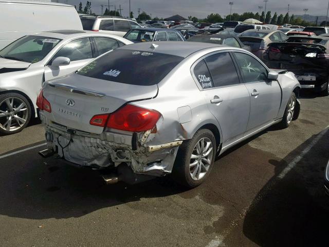 JNKCV61E39M013292 - 2009 INFINITI G37 BASE WHITE photo 4