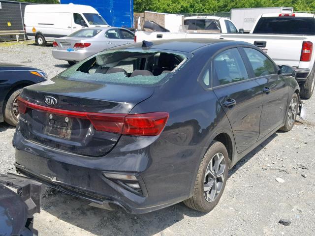 3KPF24AD9KE033196 - 2019 KIA FORTE FE BLACK photo 4