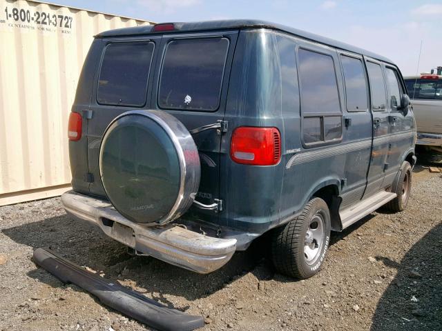 2B6HB21XXVK576483 - 1997 DODGE RAM VAN B2 GREEN photo 4