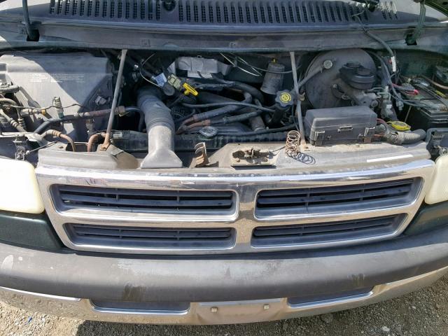 2B6HB21XXVK576483 - 1997 DODGE RAM VAN B2 GREEN photo 7