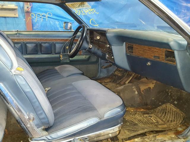 6B65H193333 - 1976 FORD LTD BLUE photo 5