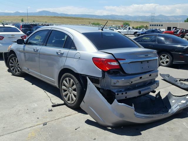 1C3CCBBBXDN516510 - 2013 CHRYSLER 200 TOURIN GRAY photo 3