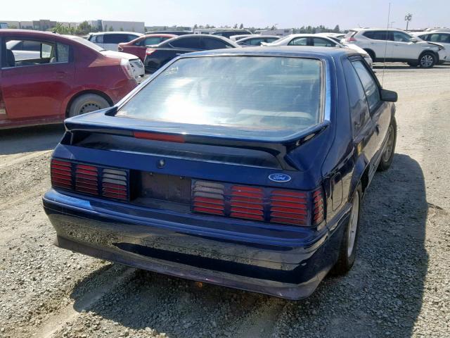 1FACP42E2PF129427 - 1993 FORD MUSTANG GT BLUE photo 4