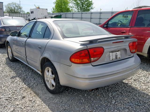 1G3NF52E5YC313081 - 2000 OLDSMOBILE ALERO GLS SILVER photo 3