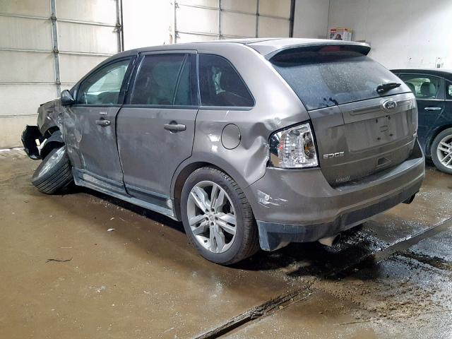 2FMDK3J9XDBA69997 - 2013 FORD EDGE SEL TAN photo 3