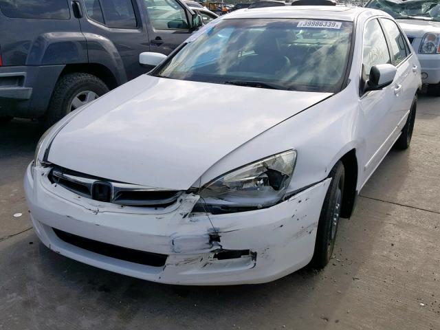 1HGCM56807A045621 - 2004 HONDA ACCORD WHITE photo 2