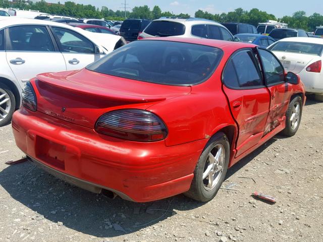 1G2WP52K41F268294 - 2001 PONTIAC GRAND PRIX RED photo 4
