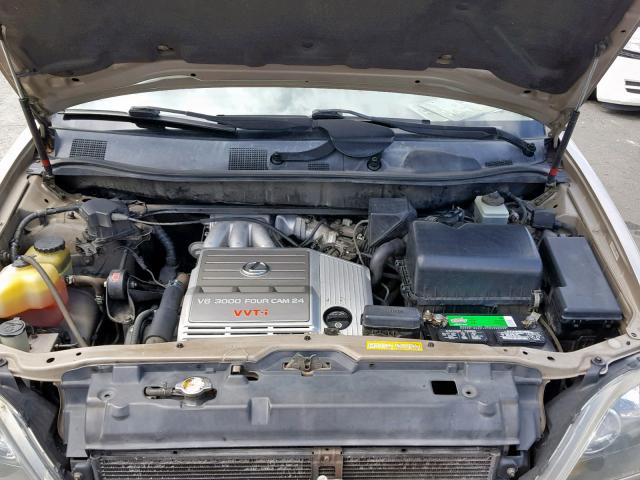 JT6HF10U4X0028279 - 1999 LEXUS RX 300 GOLD photo 7