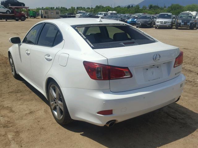 JTHBF5C26C5159600 - 2012 LEXUS IS 250 WHITE photo 3