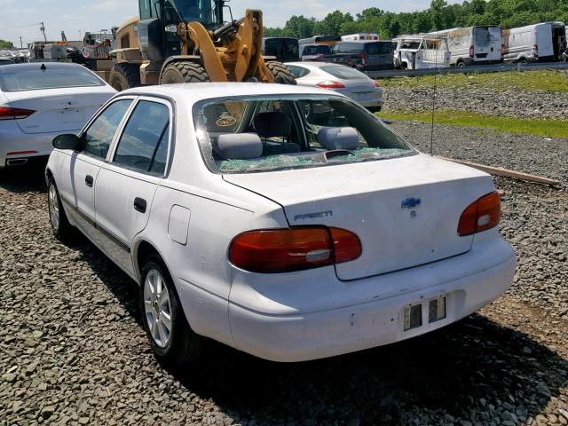 1Y1SK5284XZ416475 - 1999 CHEVROLET GEO PRIZM WHITE photo 3