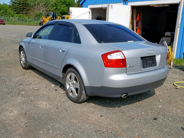 WAUZZZ8E33A014715 - 2003 AUDI A4 GRAY photo 3