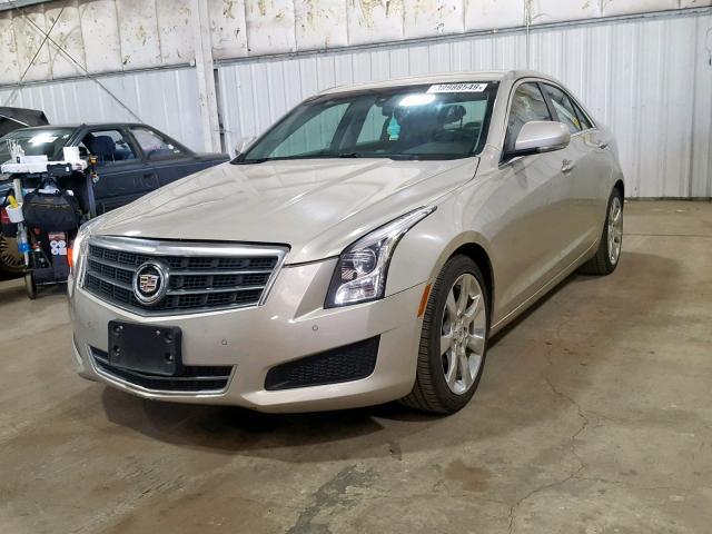 1G6AB5RXXD0165221 - 2013 CADILLAC ATS LUXURY GRAY photo 2