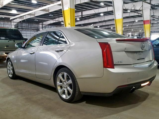 1G6AB5RXXD0165221 - 2013 CADILLAC ATS LUXURY GRAY photo 3