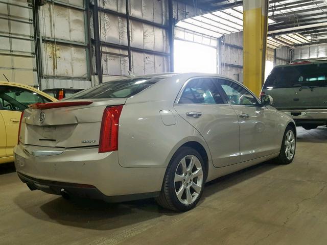 1G6AB5RXXD0165221 - 2013 CADILLAC ATS LUXURY GRAY photo 4