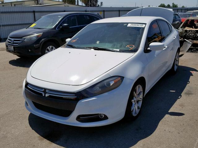 1C3CDFBA1DD107474 - 2013 DODGE DART SXT WHITE photo 2