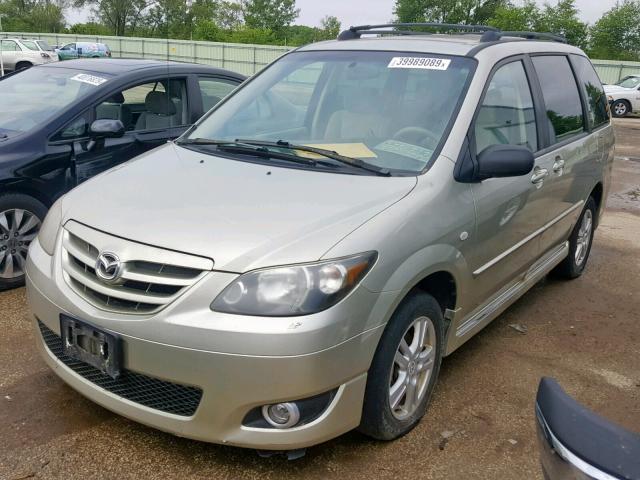 JM3LW28A250548181 - 2005 MAZDA MPV WAGON GRAY photo 2