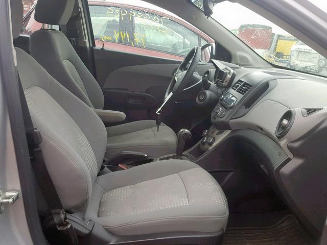 1G1JA5SH8C4222874 - 2012 CHEVROLET SONIC LS SILVER photo 5