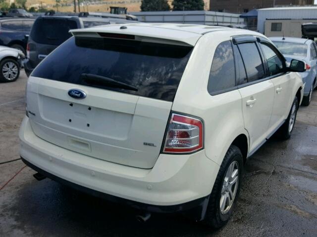 2FMDK38C78BB33131 - 2008 FORD EDGE SEL CREAM photo 4