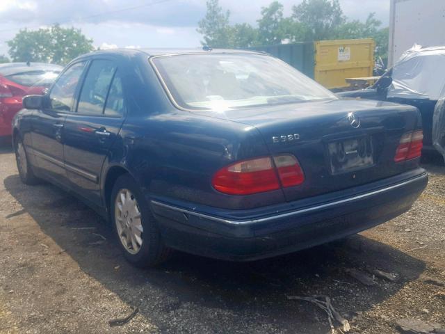 WDBJF65J11B354749 - 2001 MERCEDES-BENZ E 320 TURQUOISE photo 3