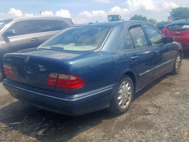 WDBJF65J11B354749 - 2001 MERCEDES-BENZ E 320 TURQUOISE photo 4