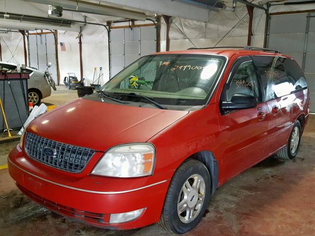 2FMZA52256BA44613 - 2006 FORD FREESTAR S RED photo 2