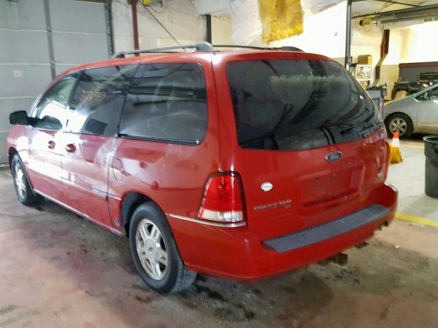 2FMZA52256BA44613 - 2006 FORD FREESTAR S RED photo 3