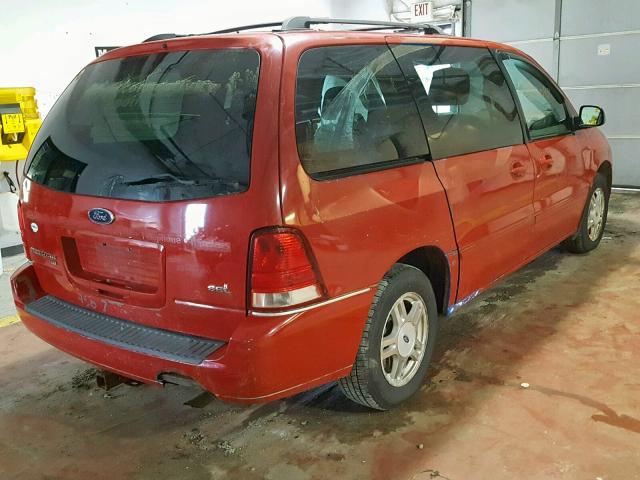 2FMZA52256BA44613 - 2006 FORD FREESTAR S RED photo 4