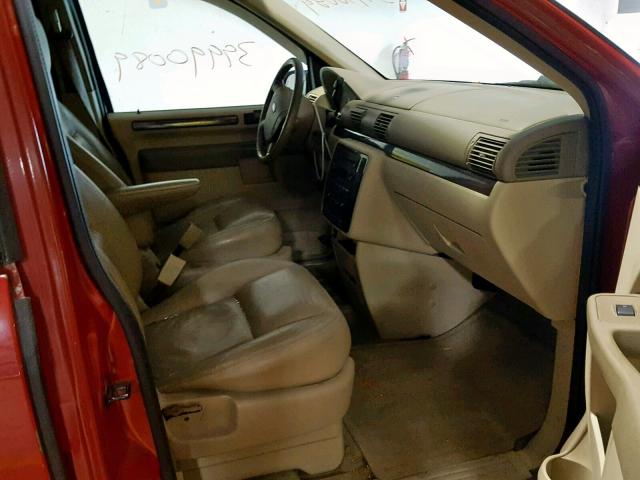 2FMZA52256BA44613 - 2006 FORD FREESTAR S RED photo 5