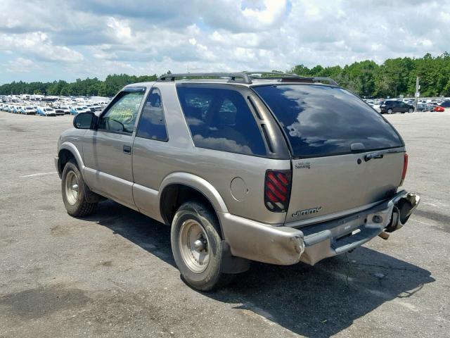 1GKCS18W6XK503699 - 1999 GMC JIMMY TAN photo 3