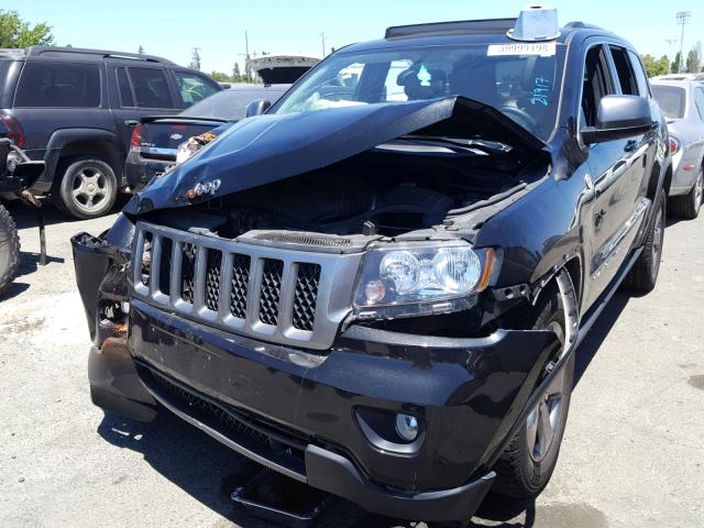 1C4RJFATXDC590812 - 2013 JEEP GRAND CHER BLACK photo 2