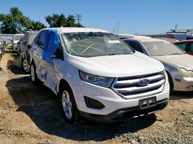 2FMPK3G90JBB53455 - 2018 FORD EDGE SE WHITE photo 1