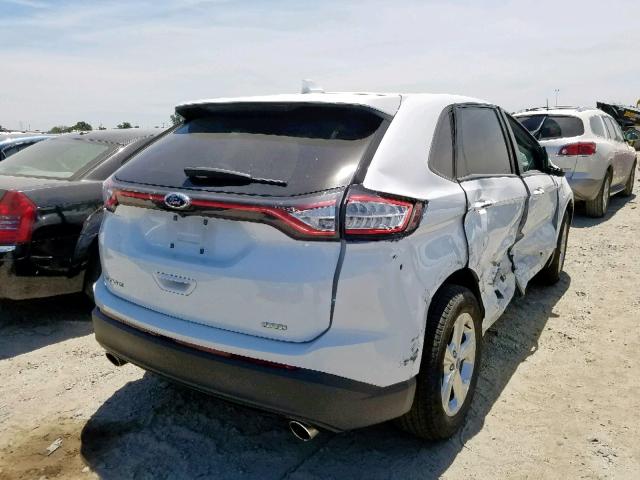 2FMPK3G90JBB53455 - 2018 FORD EDGE SE WHITE photo 4