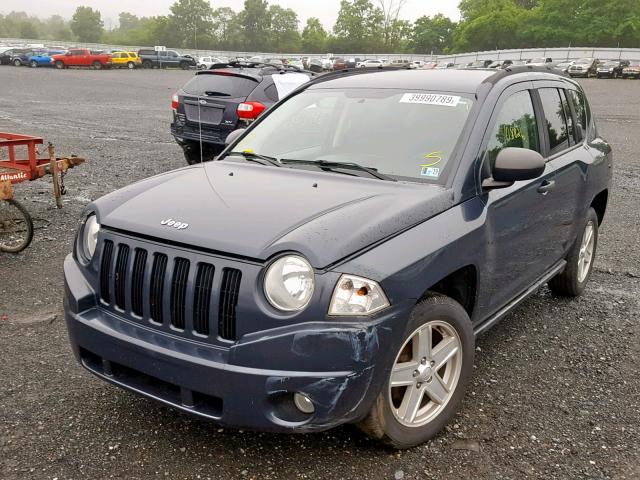 1J8FF47W67D261106 - 2007 JEEP COMPASS CHARCOAL photo 2