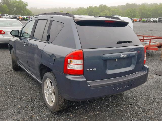 1J8FF47W67D261106 - 2007 JEEP COMPASS CHARCOAL photo 3