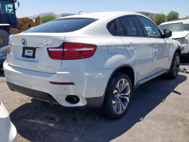 5UXFG2C55E0H10027 - 2014 BMW X6 XDRIVE3 WHITE photo 4