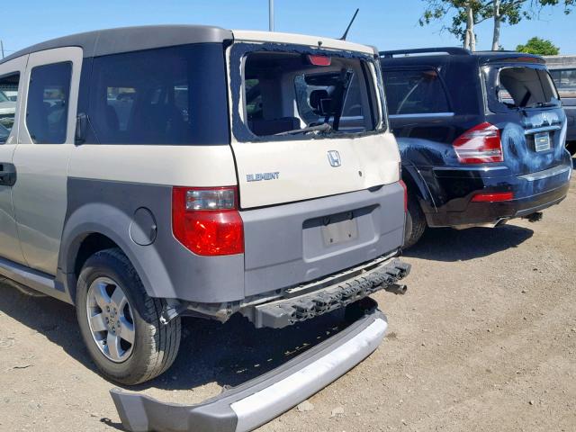 5J6YH18665L003334 - 2005 HONDA ELEMENT EX TAN photo 9