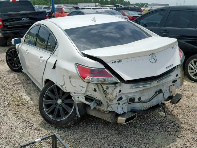 19UUA8F31EA005872 - 2014 ACURA TL SE WHITE photo 3