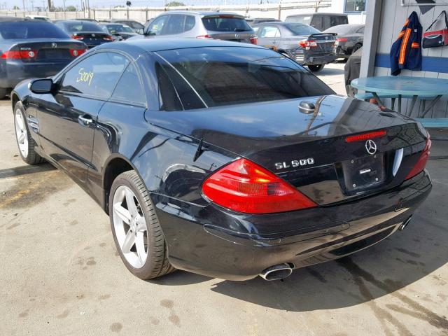 WDBSK75F95F102909 - 2005 MERCEDES-BENZ SL 500 BLACK photo 3