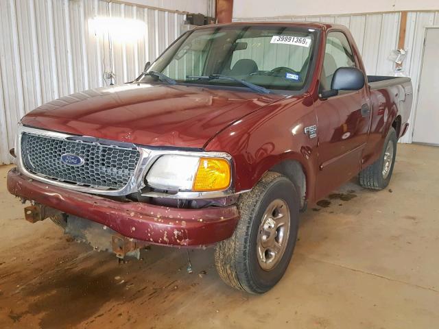 2FTRF17W44CA55264 - 2004 FORD F-150 HERI MAROON photo 2