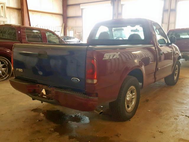 2FTRF17W44CA55264 - 2004 FORD F-150 HERI MAROON photo 4