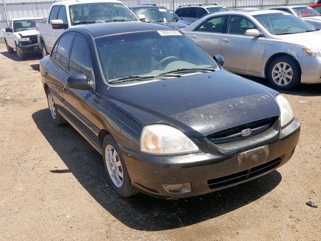 KNADC125536234236 - 2003 KIA RIO BLACK photo 1