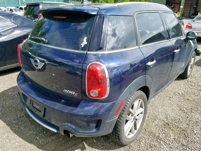 WMWZC5C52BWL53145 - 2011 MINI COOPER S C BLUE photo 4